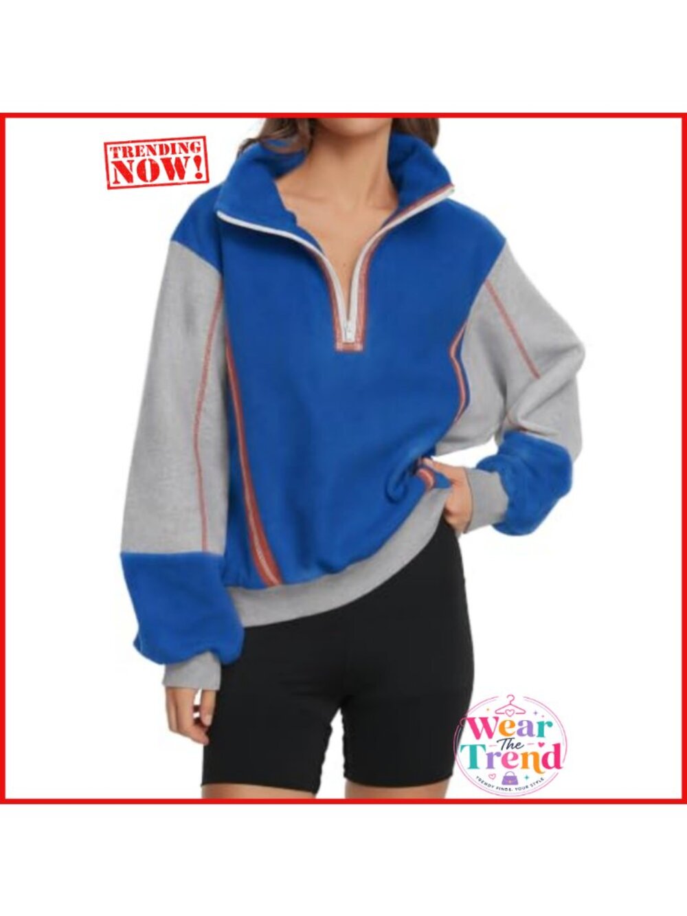 Womens Quarter Zip Sweatshirt Fleece Pullover Warm Sherpa Jacket